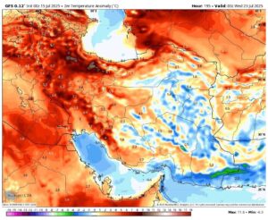 بارش‌های تابستانی متوقف می‌شود؛ گردوخاک و وزش باد شدید در ۱۵
استان