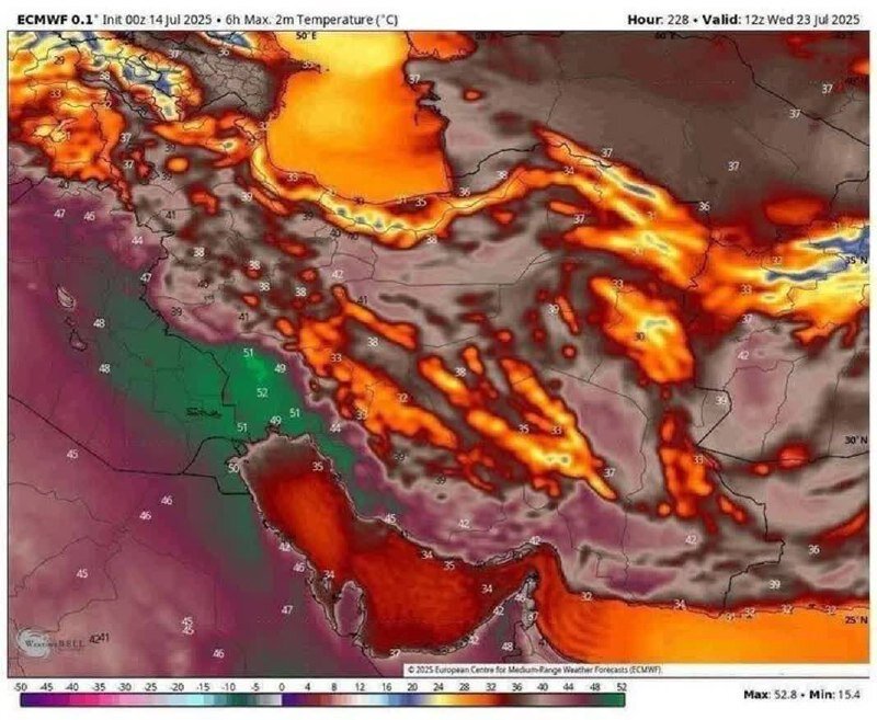 هشدار هواشناسی؛ تداوم گرمای شدید و بی‌سابقه تابستان در ۸
استان